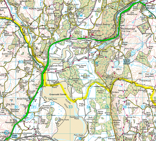 Haverthwaite 25 route